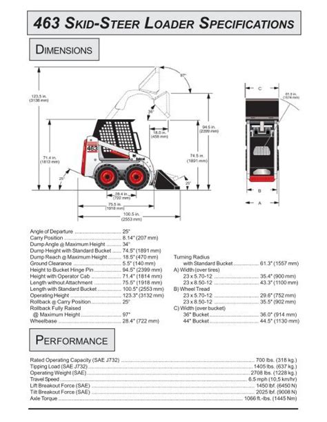 bobcat skid steer 460|bobcat 463 skid steer specs.